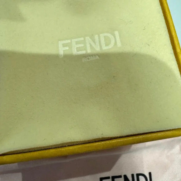 Fendi Silver Crystal Pavé Earrings - Picture 5 of 5